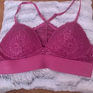 Lightly lined lace bralette